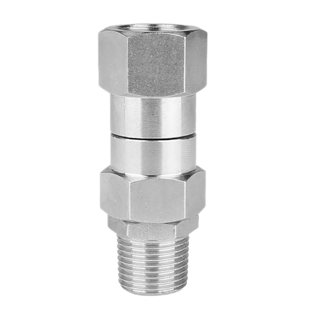 

Stainless Steel High Pressure Car Washing Cleaning Washer Swivel 4500 Psi G3/8 Inch Npt-Male Thread Fitting