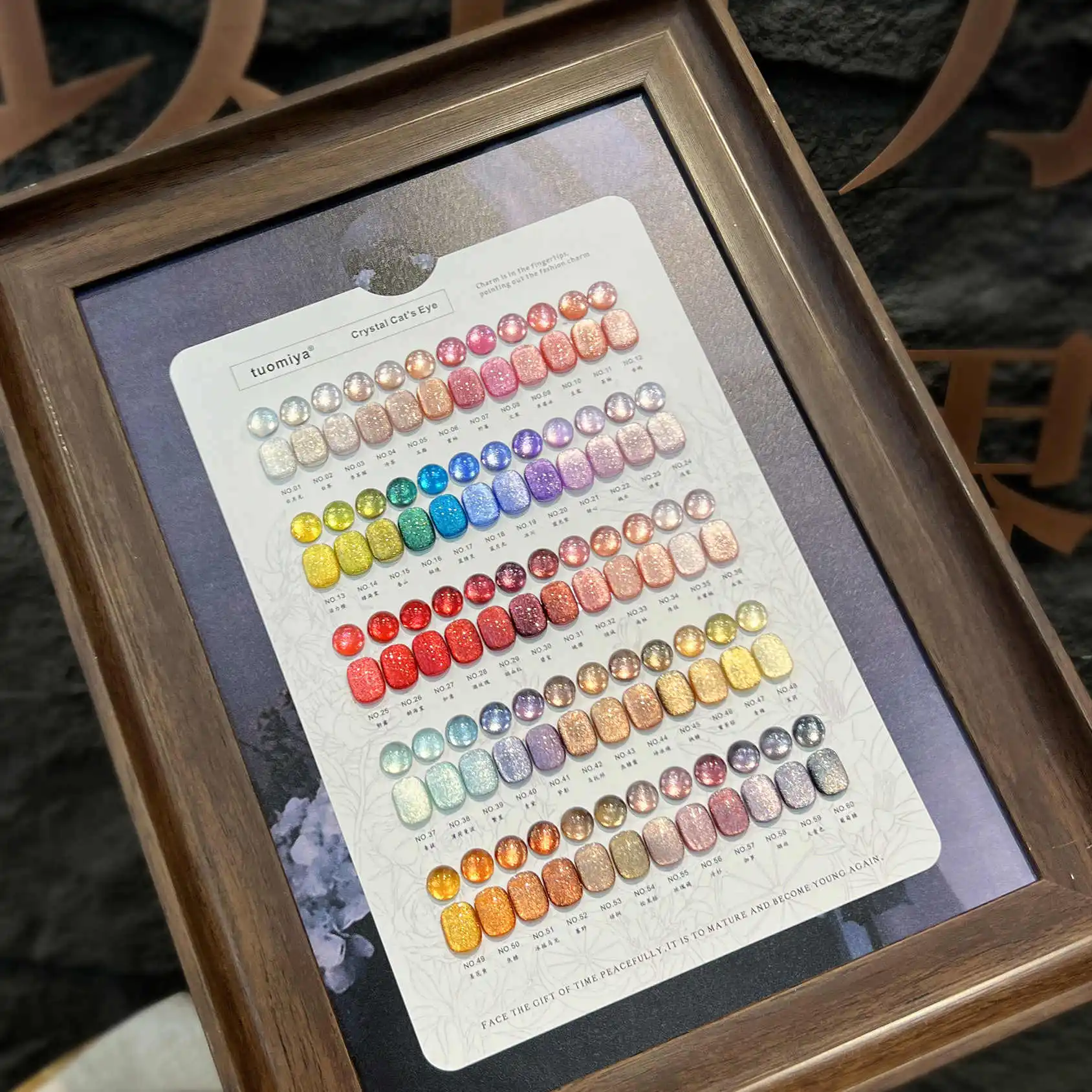 TUOMIYA High quality 60 Colors Crystal Cat's Eye Nail Gel Set Nail Shop 2024 New Hot item Nail Art Kit Nail Salon Wholesale