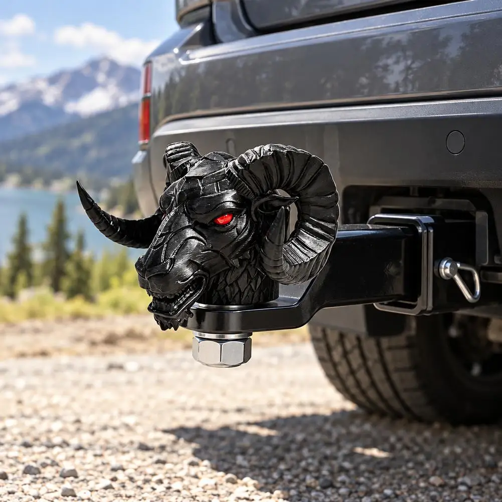 50mm Trailer Tow Ball Cover Ram Head Protective Cap Dustproof Towing Hitch Accessory For Truck SUV Car