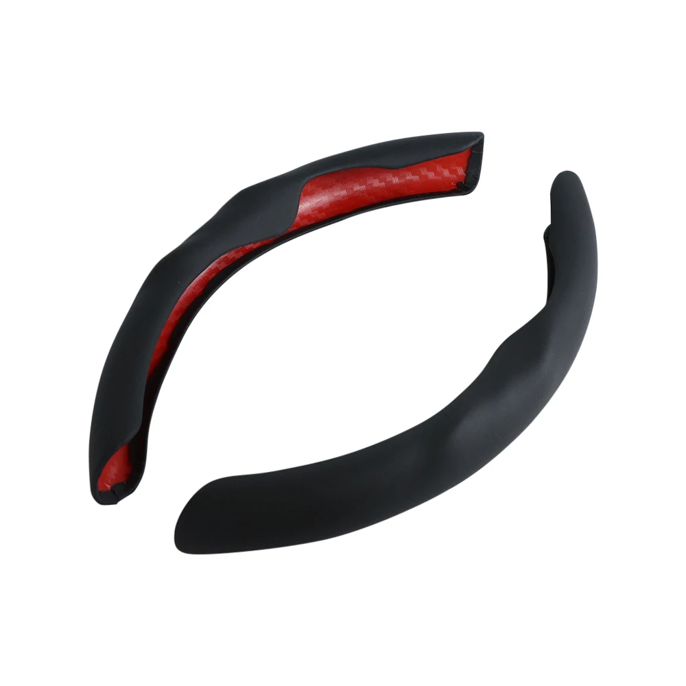 2pcs Universal 36-38CM PU Car Steering Wheel Cover Liquid Feeling Car Interior Accessories Decor Car Styling Car Handle Cover