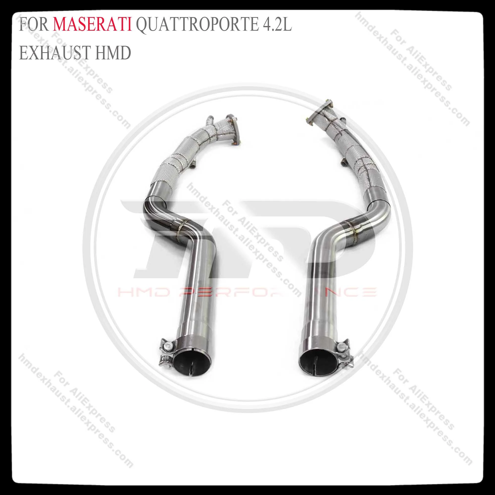 HMD Exhaust System High Flow Performance Downpipe for Maserati Quattroporte 4.2L With Catalytic Converter