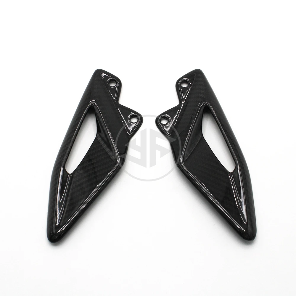 Heel Guard Plates Foot Rests For TRIUMPH Street Triple 660 765/R/RS 2016-2021 2022 2023 2024 Carbon Fiber Motorcycle Accessories