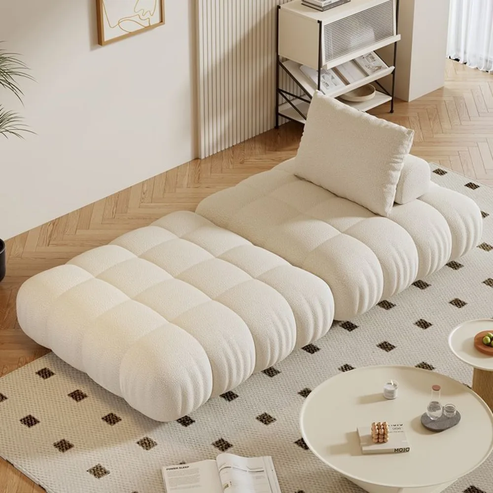 Cloud Tofu Block Sofa Fabric Art French Cream Size Unit Creative Mobile Module Combination Sofa