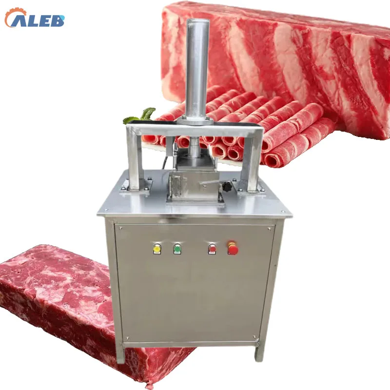 Máquina Automática de Doble Cilindro para Formar Bloques de Carne |   Moldeadora Industrial de Pechuga de Res con Motor y Rodamientos, Capacidad de 2000 kg/h
