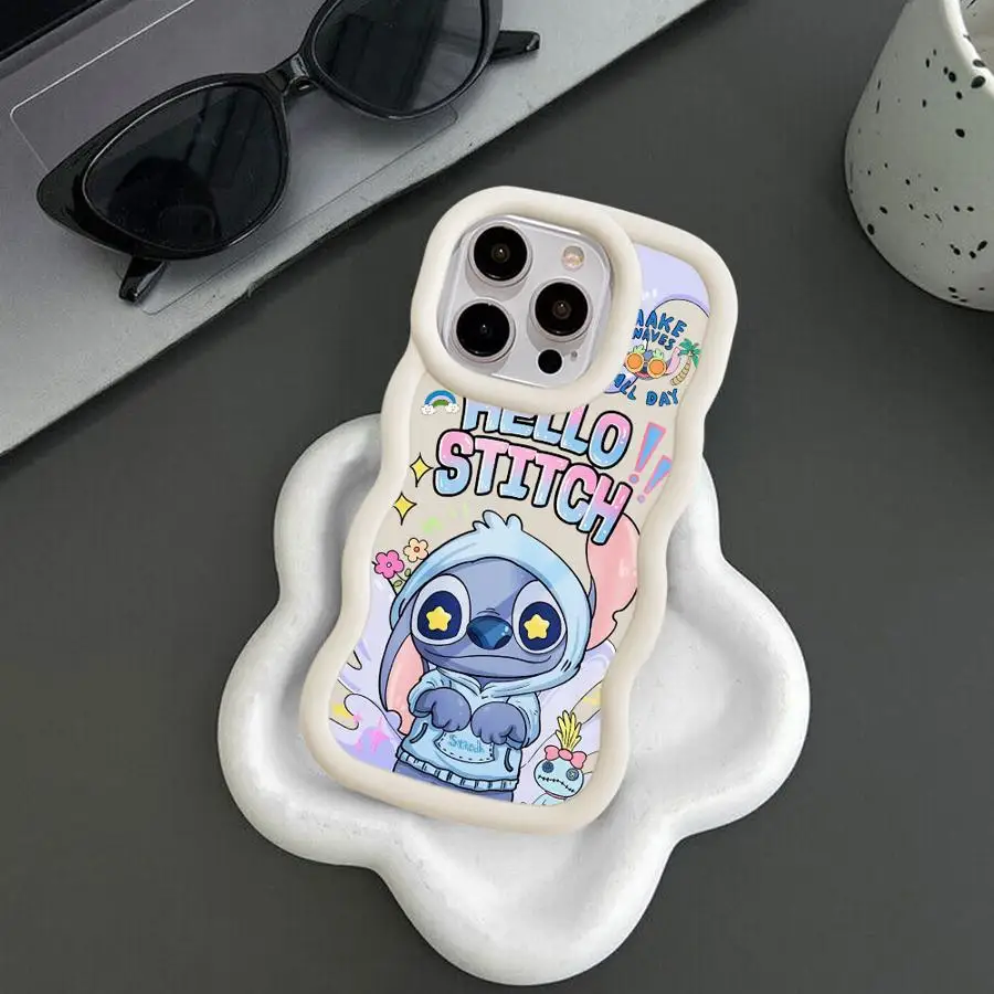 

Чехол для телефона Apple iPhone 15 16 Pro Max 14 Plus 16Pro 14 Pro, силиконовый противоударный чехол Candy Waves Disney с Микки и Минни