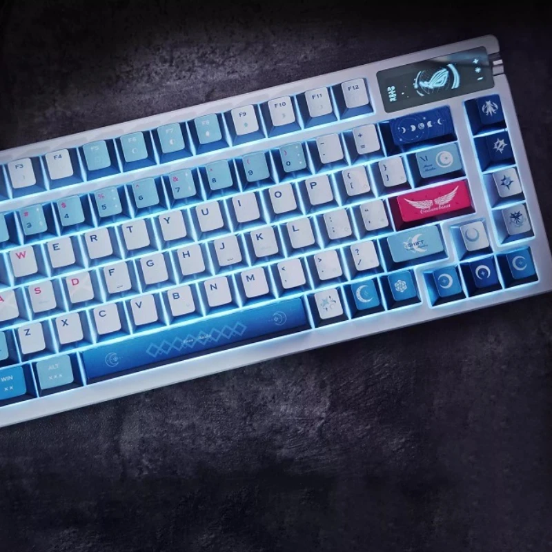 

Moon Maiden Style Theme Keycaps Set Customized PBT Sublimation Cherry Profile Keyboard Cap for Mechanical Keyboard Accessories