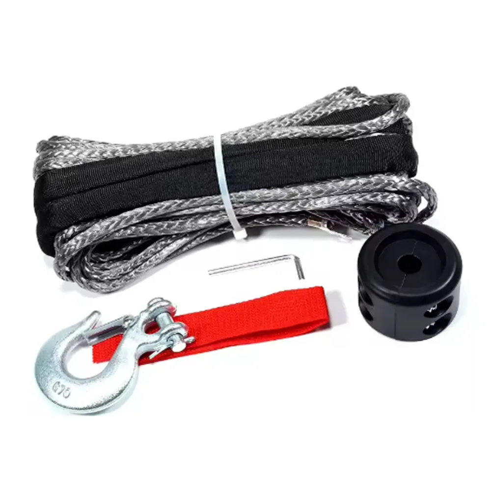

7700LBs Winch Line Cable Rope Winches Towing Hook Stopper Rubber for ATV SUV UTV Truck Offroad Accessories