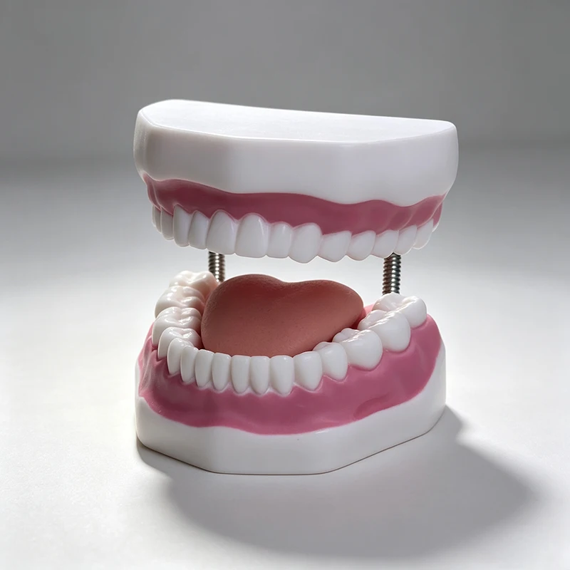 6 Times Magnification Teeth Model With Tongue, Oral Health Education Demonstration Tool for Kindergarten & Dental Student