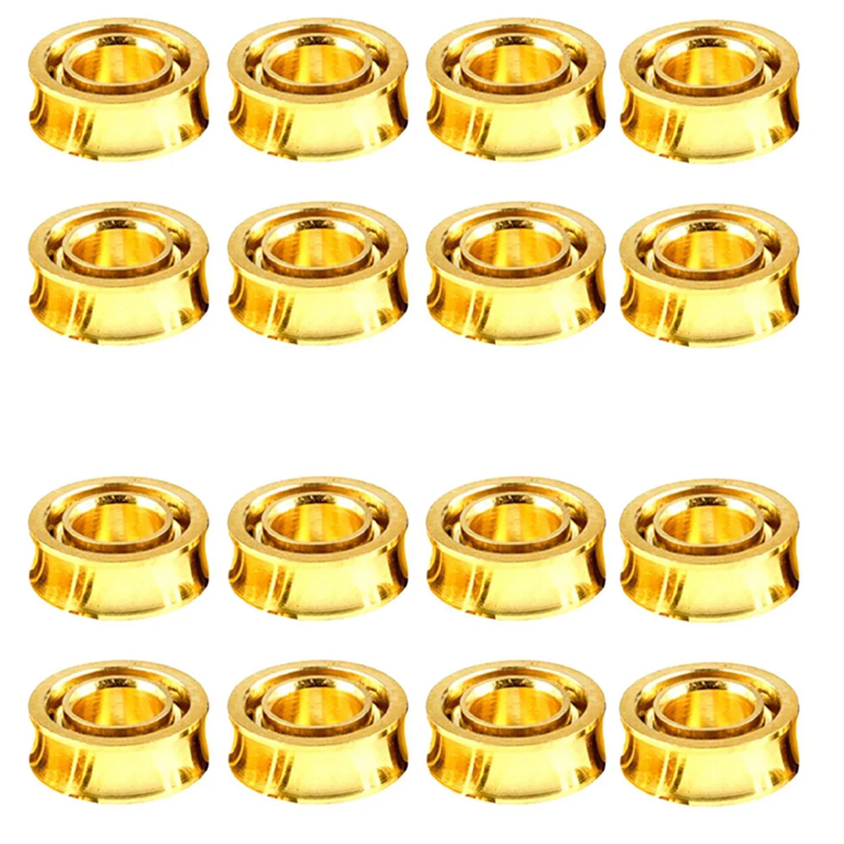 16 Pcs -Plated R188 KK Bearing Speed Responsive Bearings R188 U Groove for Yoyos Models