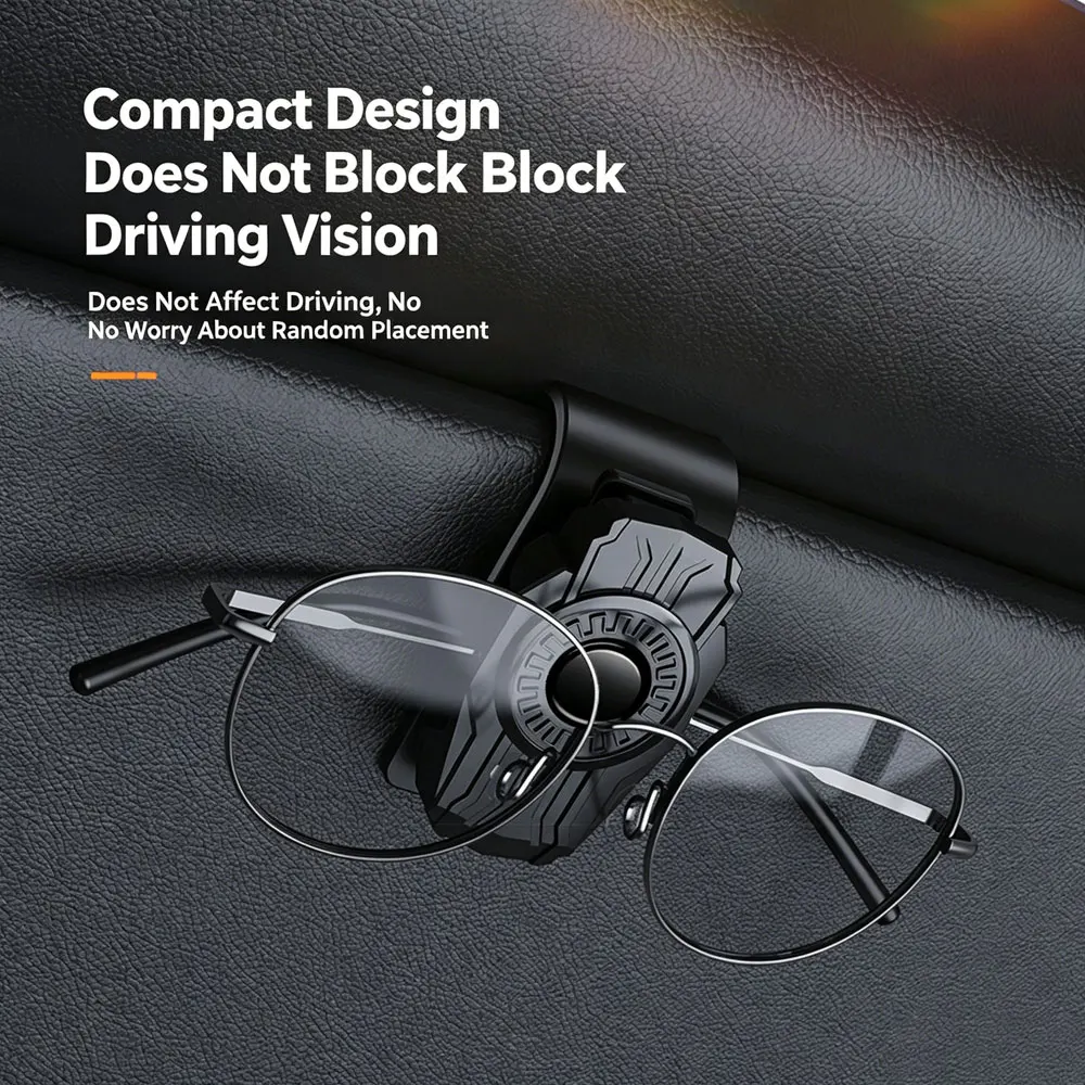 Car Glasses Clip Eye Glasses Storage Holder Compact Storage Auto Interior Accessories Creative Car Sun Visor Storage Clips