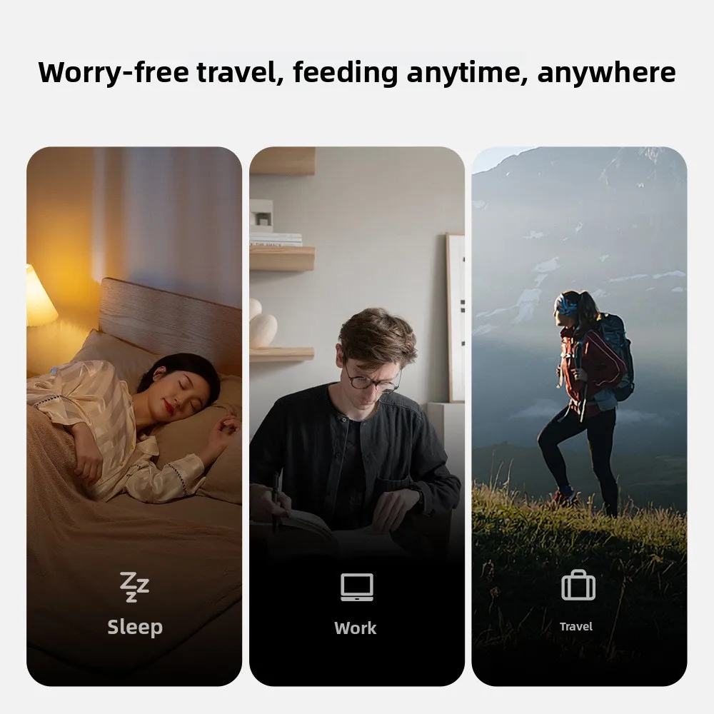 آلة التغذية الكمية المتنقلة للتحكم عن بعد للكلاب والقطط، وحدة تغذية أوتوماتيكية لوعاء القطط والكلاب مستلزمات الحيوانات الأليفة 3 لتر #5