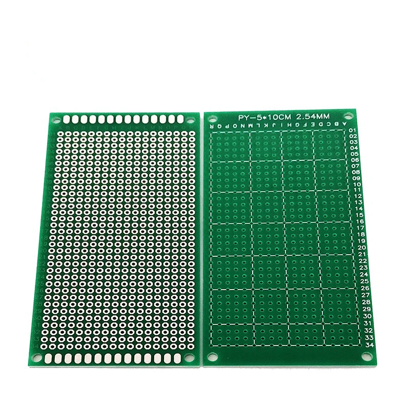 10PCS 5*10CM Single-sided Universal Board 1.6mm Thick 2.54mm Pitch Experimental Board Multi-purpose Circuit Board Perfboard PCB