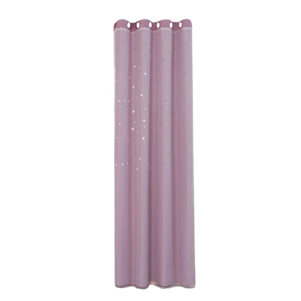 

1 pc High Blackout Curtains Double-layer Stars Kids Bedroom Hollow-out Thermal Insulated Sheer Curtains Modern Window Treatment