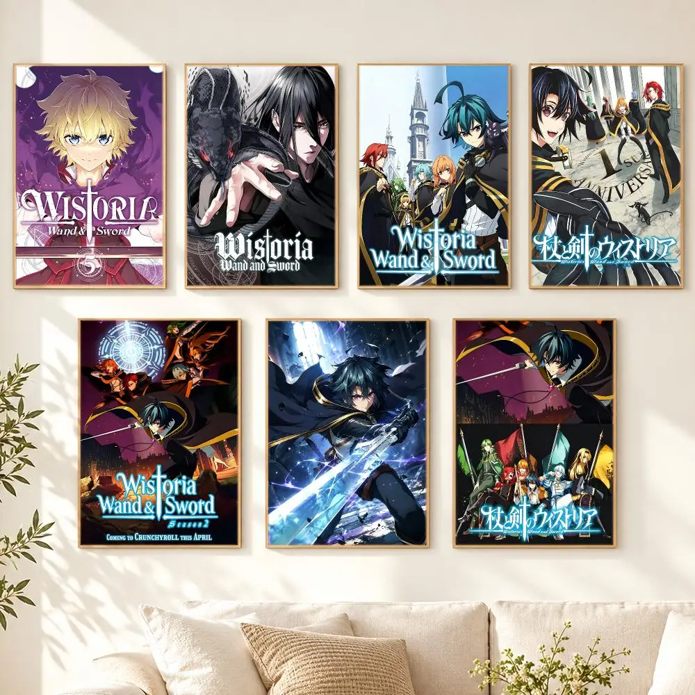 comic Wistoria Wand and Sword Poster Poster HD Printing Cozy Nordic Style for Home Decor for Living Room Bedroom Cafe Gift