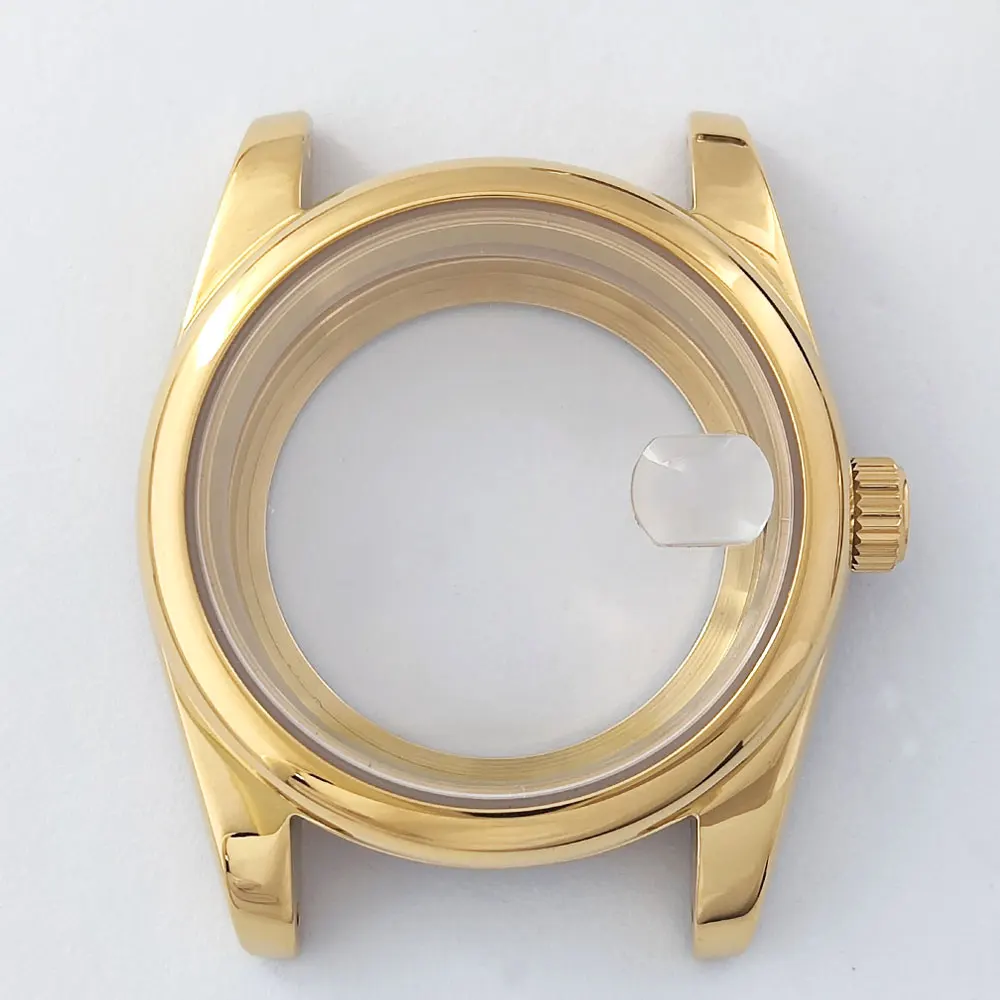 Custodia per orologio NH35 36MM/39MM Cassa in vetro zaffiro, adatta per accessori per orologi con movimento NH34 NH35 NH36