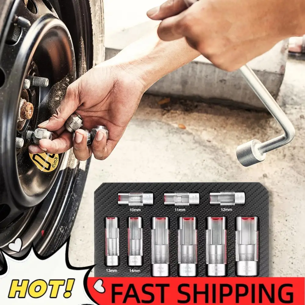 

Набор из 9 головок для датчиков кислорода, ключ для снятия датчиков кислорода, инструмент для снятия датчиков кислорода для Audi, Mercedes и других марок