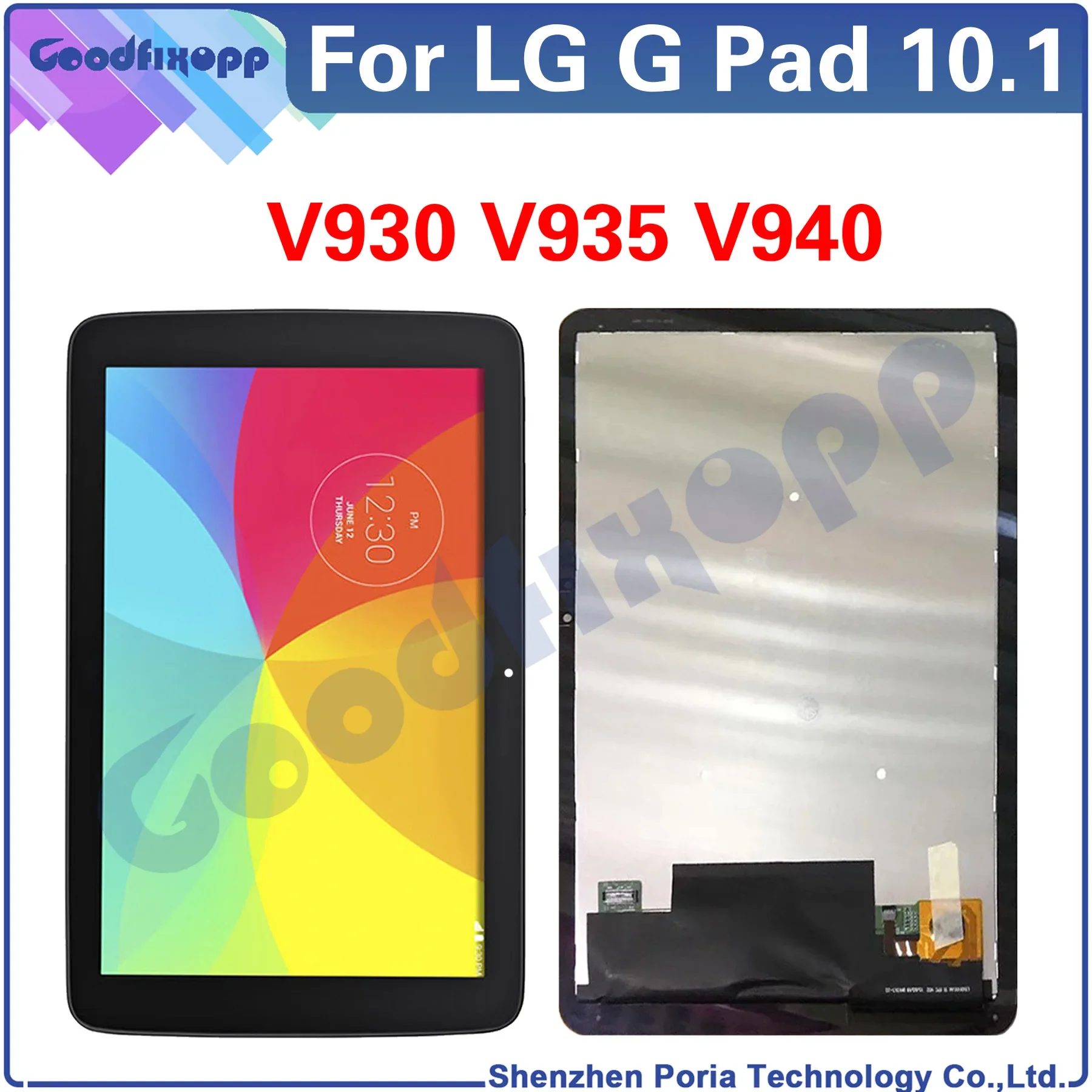 

For LG G Pad 10.1 V930 V935 V940 LCD Display Touch Screen Digitizer Assembly Repair Parts Replacement