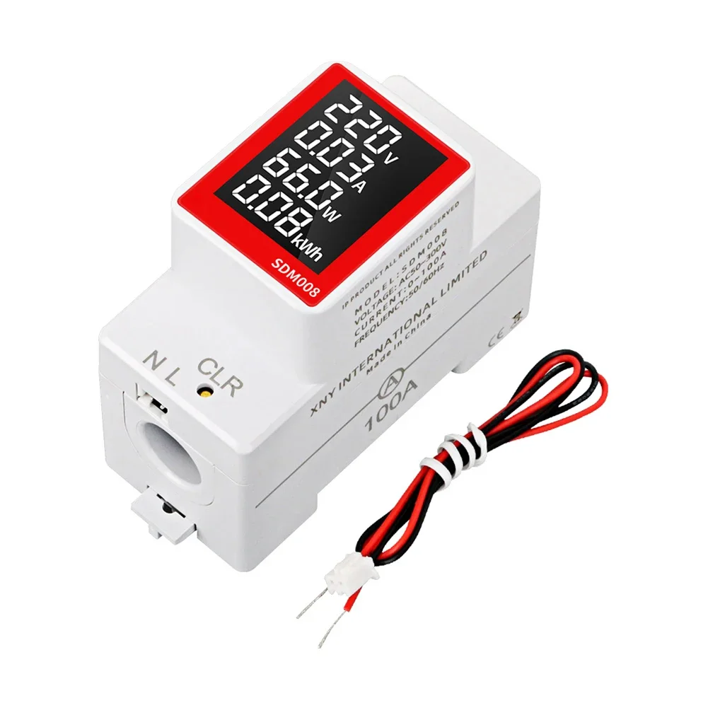 

Digital Electricity Meter on Din Rail for Real time Monitoring of Voltage Current Active Power and Energy Usage