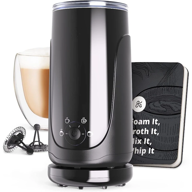 Electric Steamer and Frother with 4 Easy to Use Modes Perfect Froth Foam Instant Milk Frother