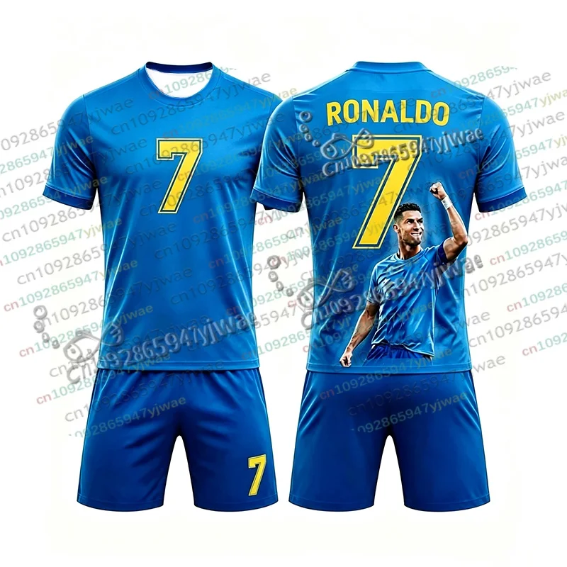 2026 Sonderedition Nr. 7 Fußballtrikot 2-teiliges Set für Damen und Herren Sportbekleidung Sommer Atmungsaktiv Lässiges Kinder-T-Shirt-Shorts-Set – Detail 12