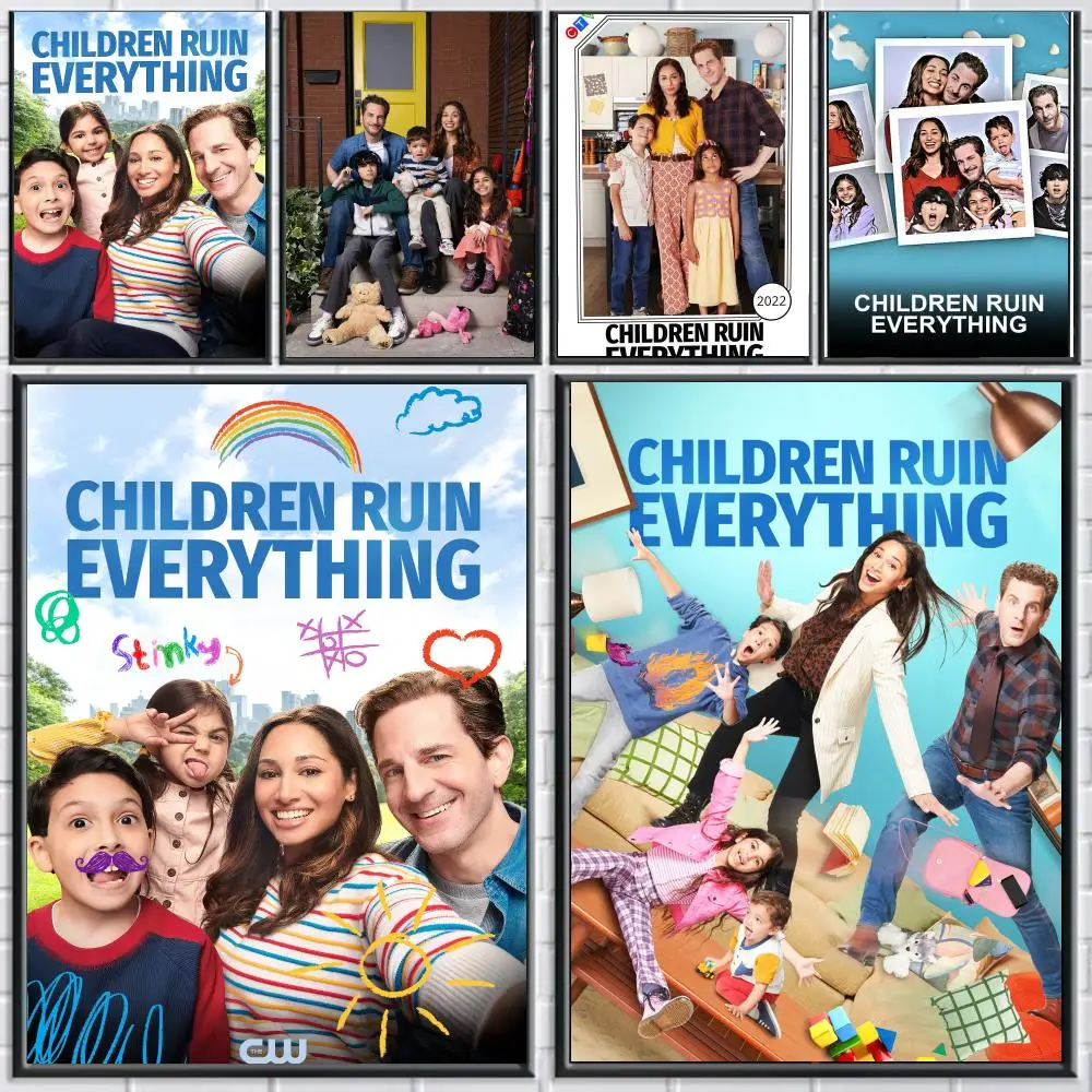 tv series C-Children Ruin Everything-G Poster Peel and Stick Wall Art for Cafe Office Bar and Home Decoration