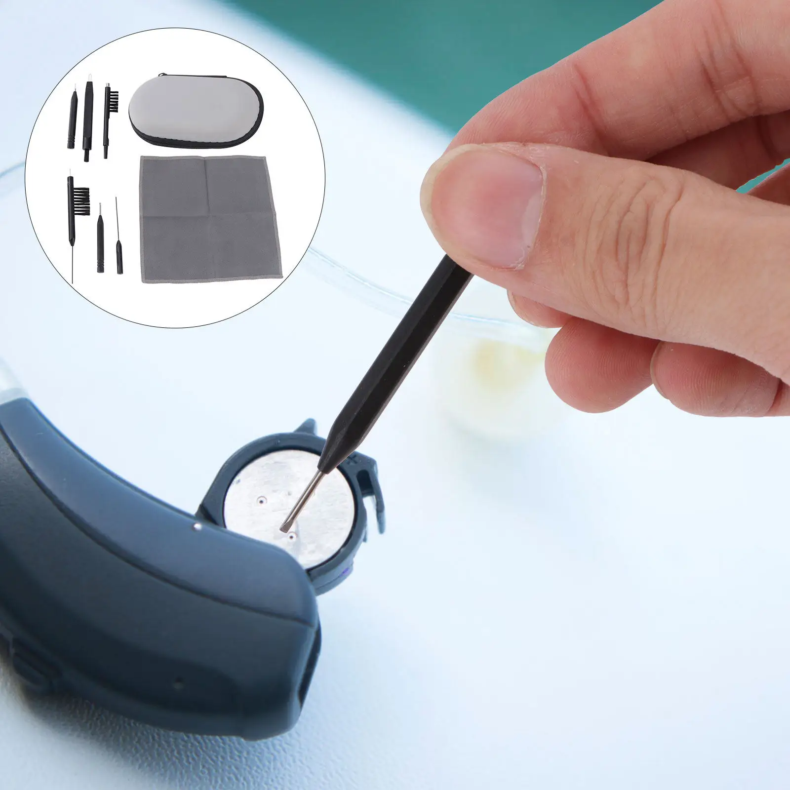 

Hearing Aid Care Universal Cleaning Brush Kit Universal Brush Tools Cleaner Rod Earpiece Maintenance Accessories Health Care