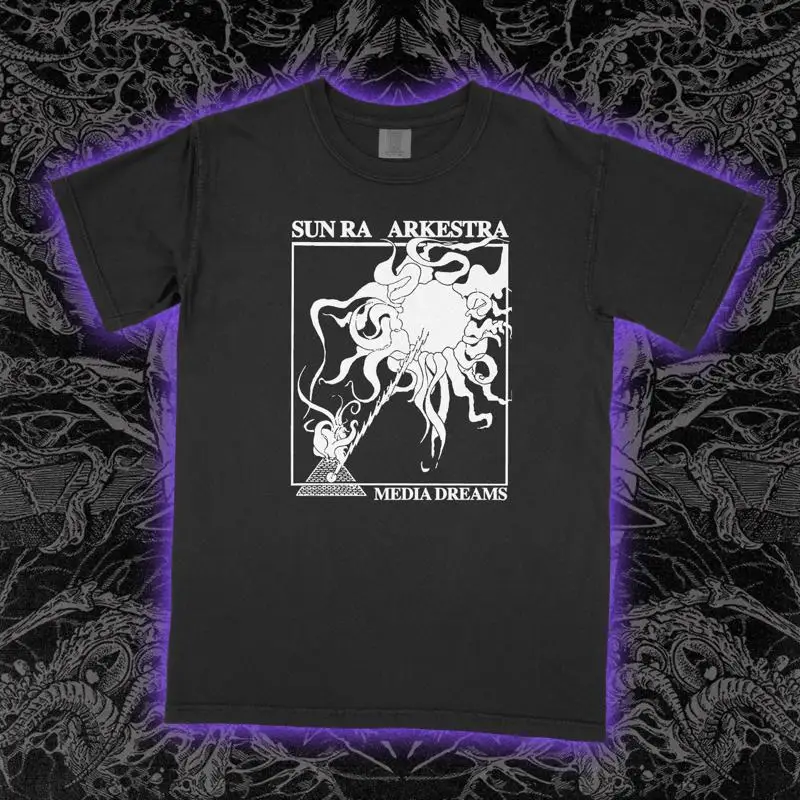 Sun Ra Arkestra Media Dreams T-Shirt Vintage Jazz Cosmic Band Graphic Tee Unisex