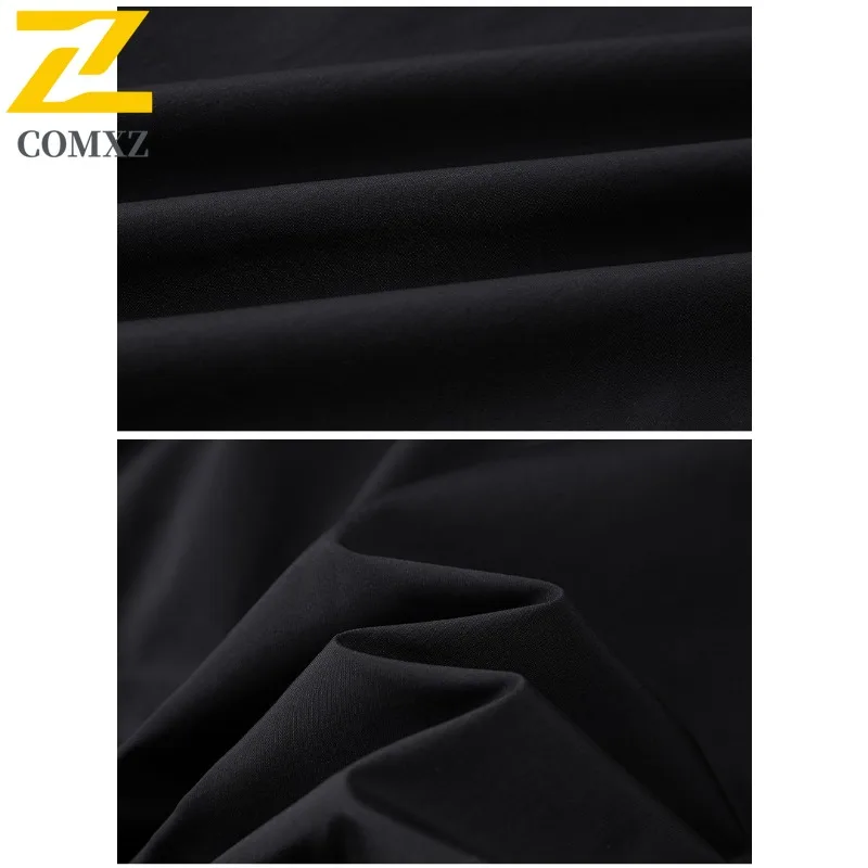 COMXZ يندبروف Chaqueta الوقوف طوق في الهواء الطلق متعدد جيب عالية الجودة المشي لمسافات طويلة العمل سترة تنفس معطف السفر ملابس للرجال