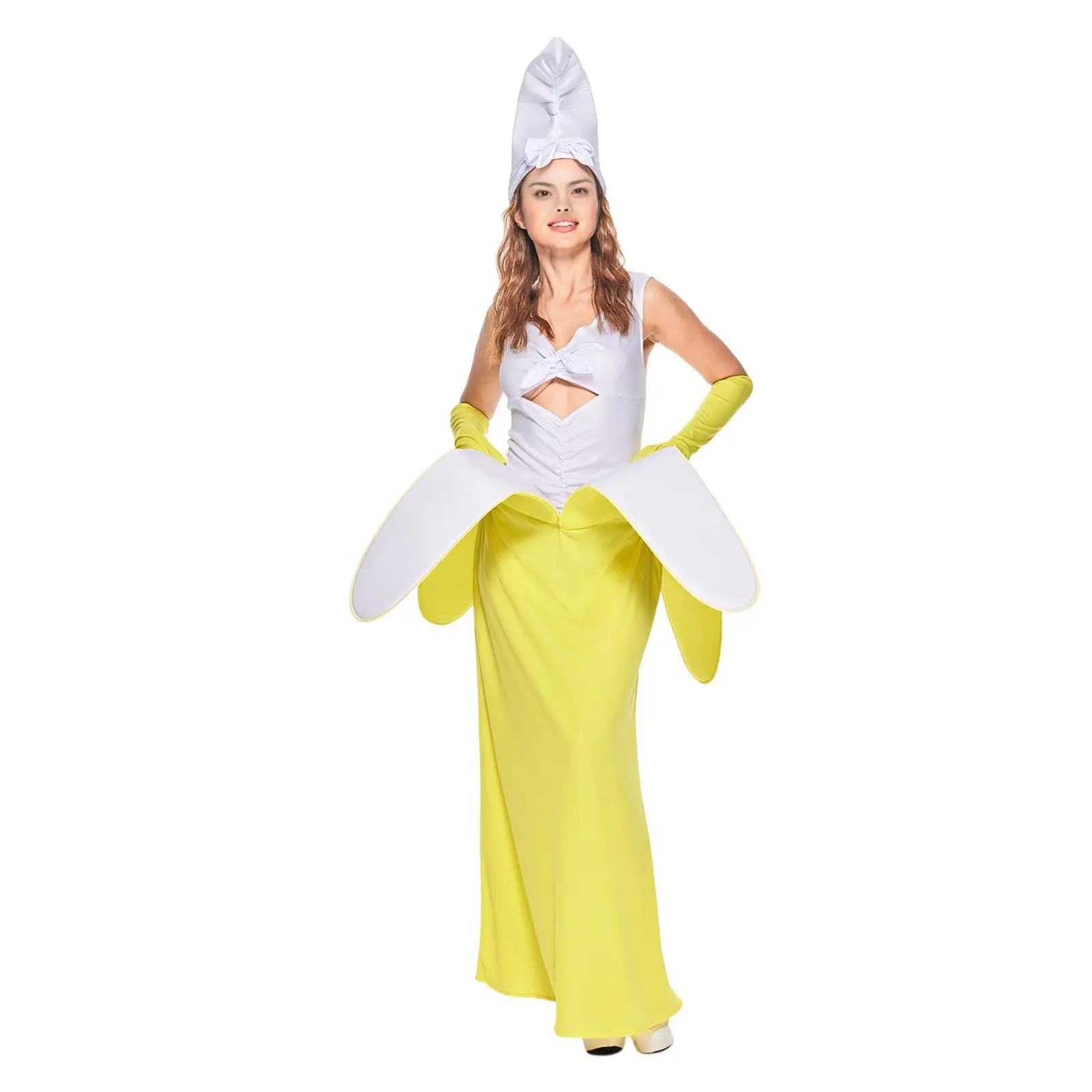 

Banana Costume Dress Stage Show Roles Playing Decoration Cute Fruit Costume