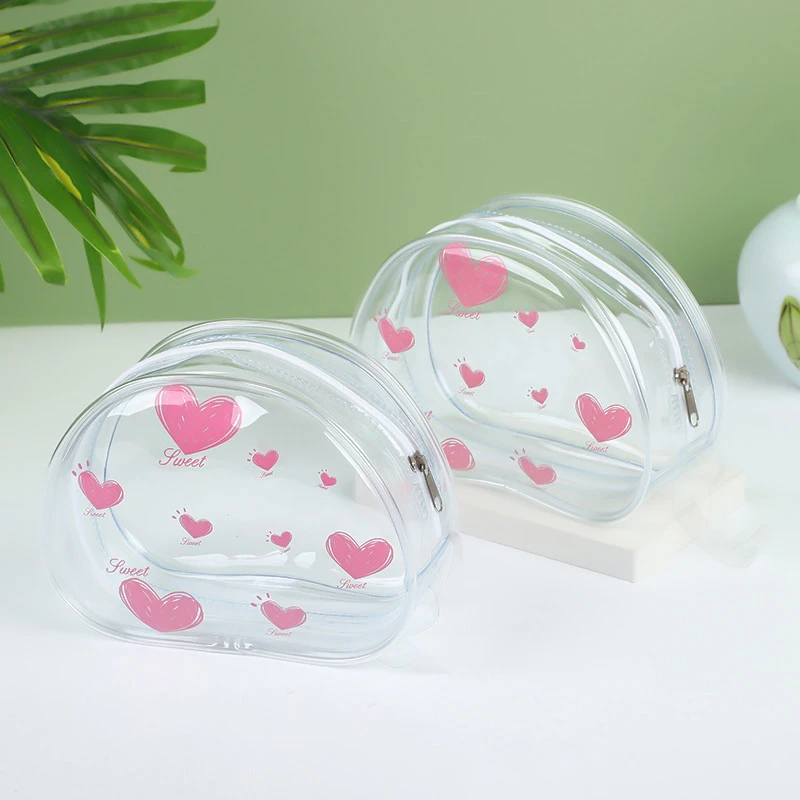 PVC Transparent Chest Patch Storage Bag Doll Storage Outdoor Dust Bag Waterproof Cosmetics Organizer Box Thicken Wallet