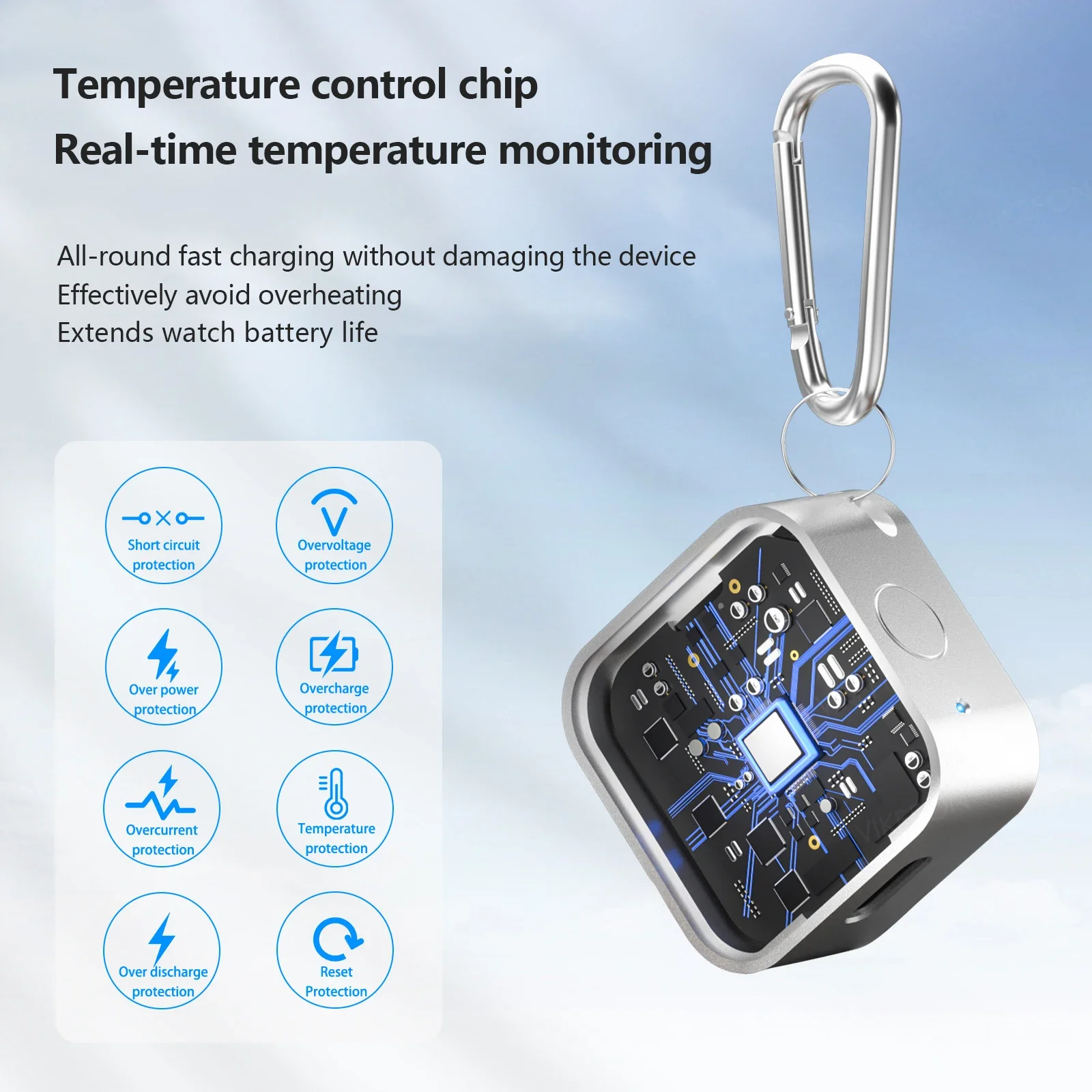 Smart Magnetic Watch Wireless Charger 500mAh Power Bank for Apple Watch Series 11 10 9 8 7 6 5 4 3 Ultra 2 SE Fast Charging Dock