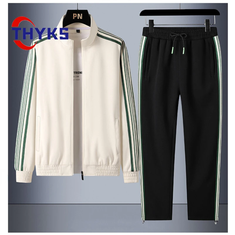 Men's Casual Sports Suit Standing Collar Long Sleeved Outdoor Sportswear Couple Hiking Mountain Climbing Running Fitness Clothes