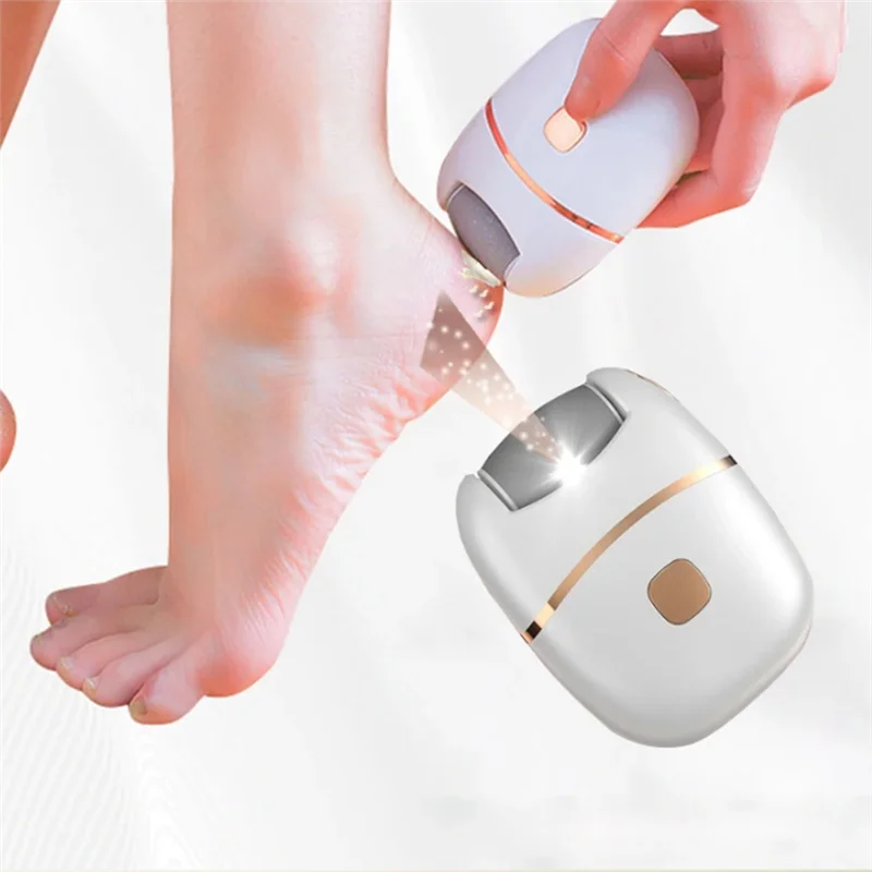 A88X Pediküre-Werkzeuge Hornhautentferner abgestorbene harte Haut mit 2 Schleifköpfen unterschiedlicher Dicke