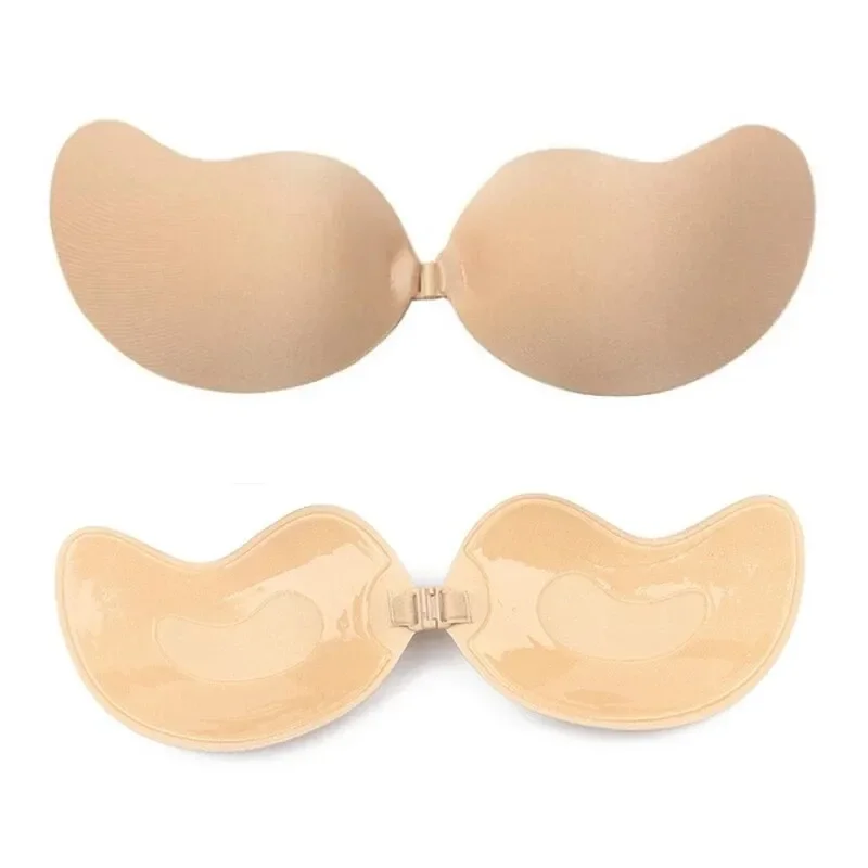 Unsichtbarer trägerloser Klebe-BH, Brusttape, Push-up-BHs, Damenunterwäsche, nahtlose Silikon-Nippelabdeckungen, Bralette, Pasties – Detail 4