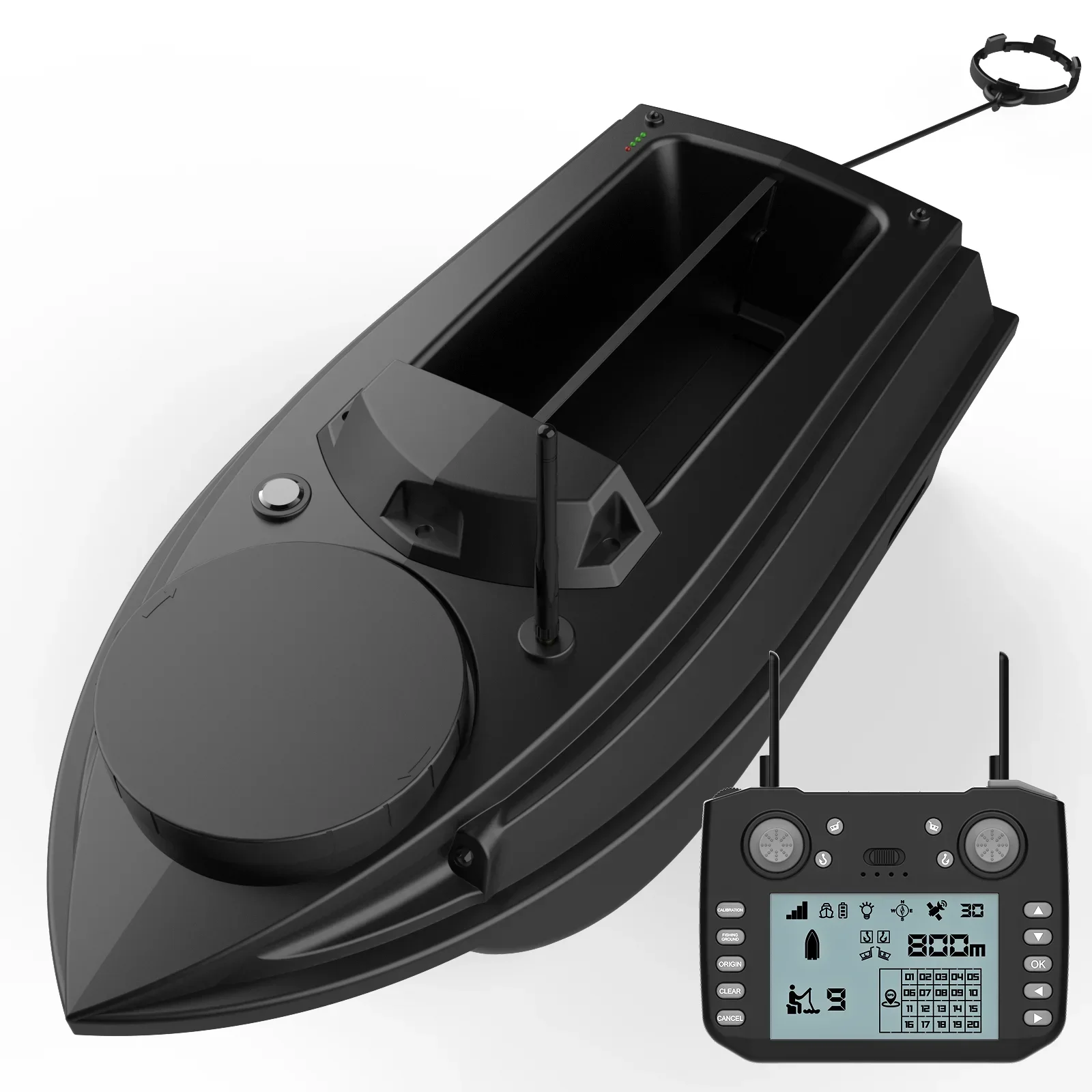2024 Flytec V030 800M Distance Remote Control Gps Bait Boat With Sonar 180 Gps Positioning Points Carp Fishing Boat