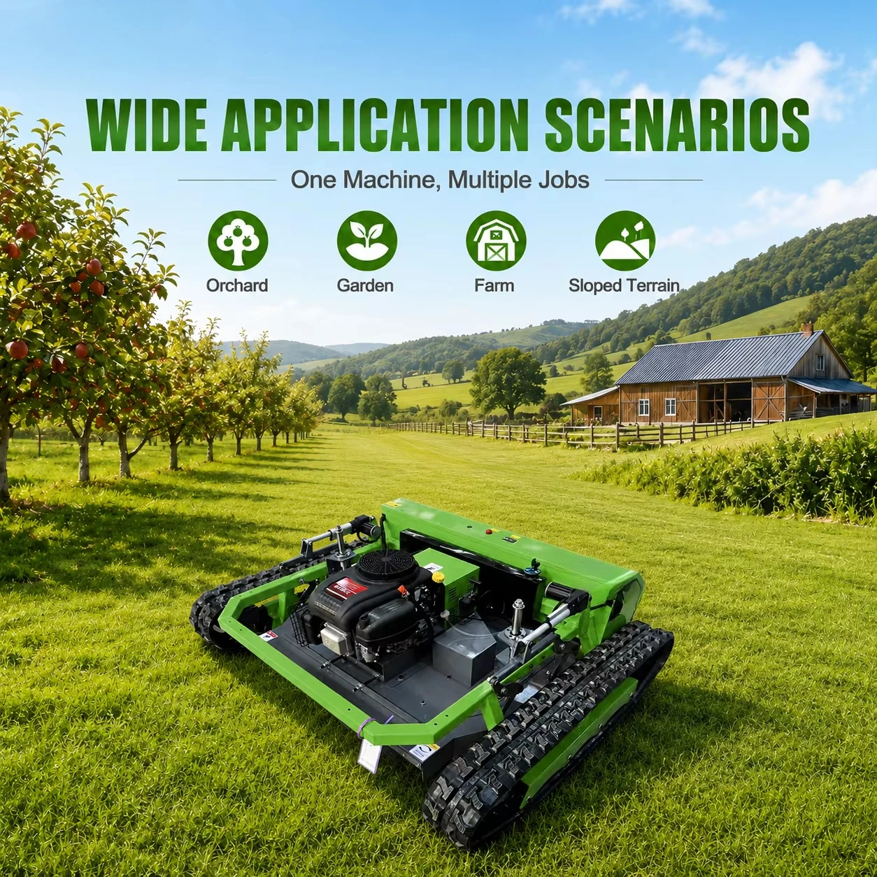 56V Lawn Mower Cordless 21 Inch Self Propelled Electric Grass Cutter for Garden Yard Use Customized