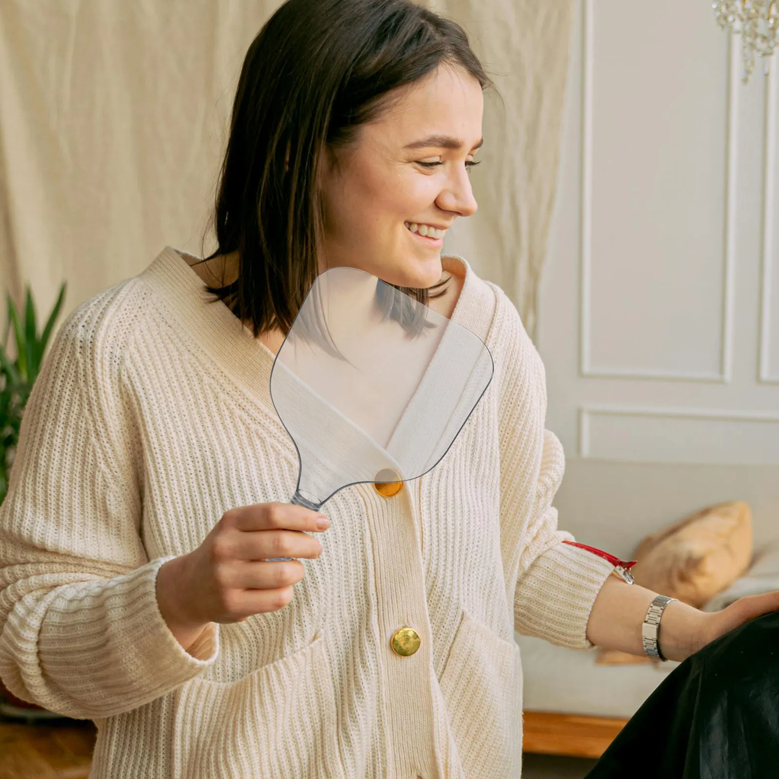 

Защитный экран от волос для парикмахеров, защита для лица животных, удобная ручка, защита от брызг при окрашивании волос, для парикмахерских и барбершопов