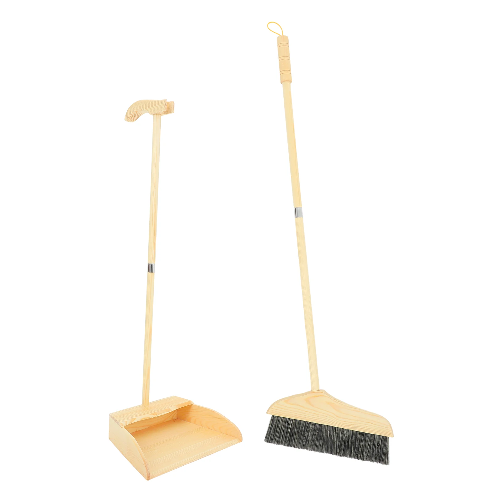 

1Set Broom and Dustpan Set Heavy Duty with Long Handle for Household Sweeping Broom Home Cleaning Supplies Yard Garage