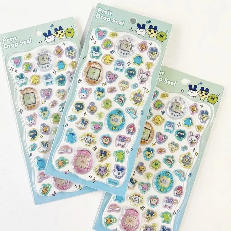 

10/20 шт. милые японские 3D-стикеры Tamagotchi с рельефным изображением, стерео-наклейки для декора мобильных телефонов, канцелярские товары для студентов