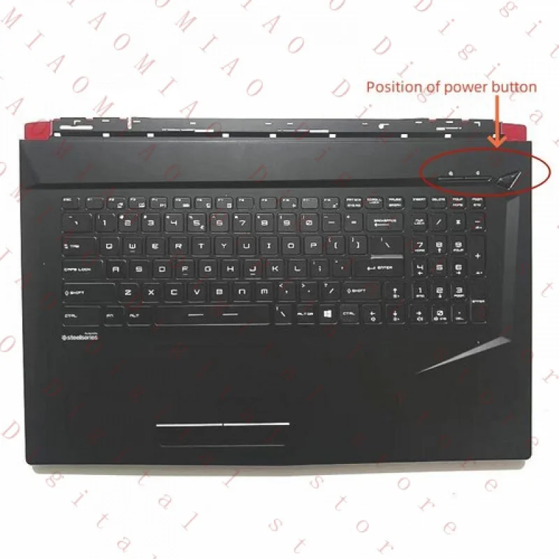 

RT New For MSI GL73 GP73 GP73M MS-17P1 Upper Case Palmrest Cover US RGB Backlight