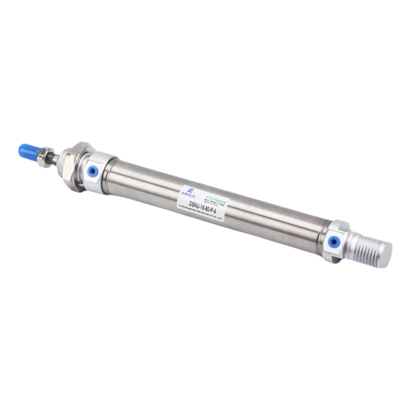 

AFR Brand round mini stainless steel air pneumatic cylinder DSNU Series 12 16 20 25 32 Bore 10-200mm DSNU-25-20-PPV-A