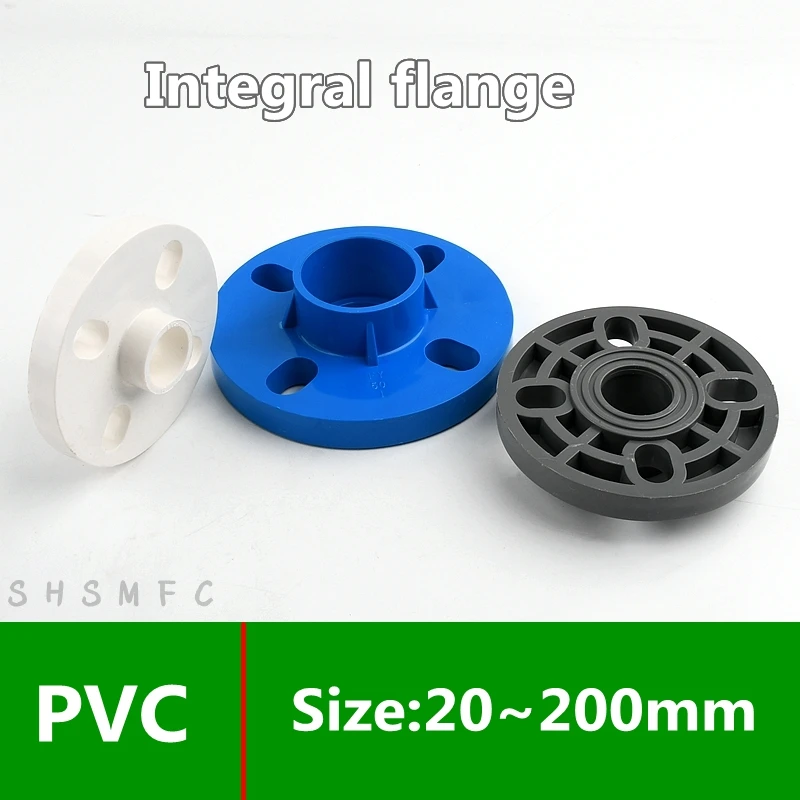 

1PC 20~200mm PVC Flange Connector Plastic Water Pipe Equal Quick Joints Garden Irrigation Fittings Irrigation Accessories