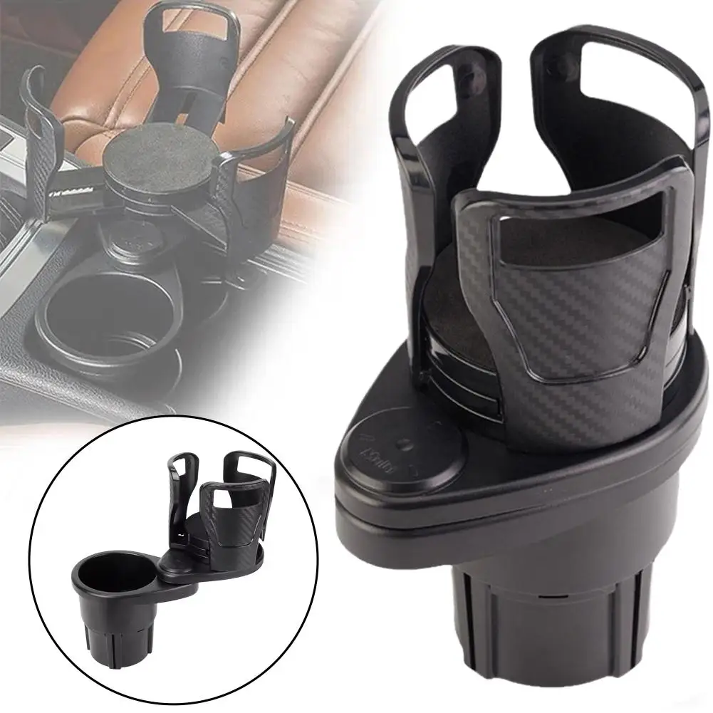 Suporte de copo giratório 360 para carro, multifuncional, 4 em 1, montagem de copo ajustável, adaptador de carro, suporte móvel, expansor de telefone 