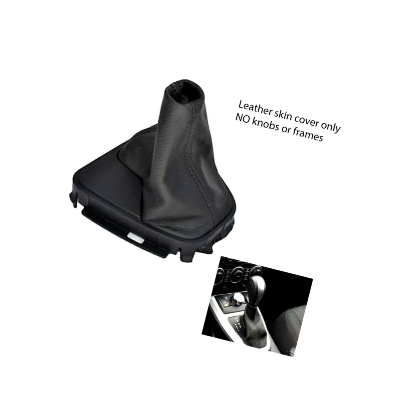 Manual Black Stitch Gear Stick Gaiter For Land Rover Freelander Mk2 2 Leather Interior Accessories