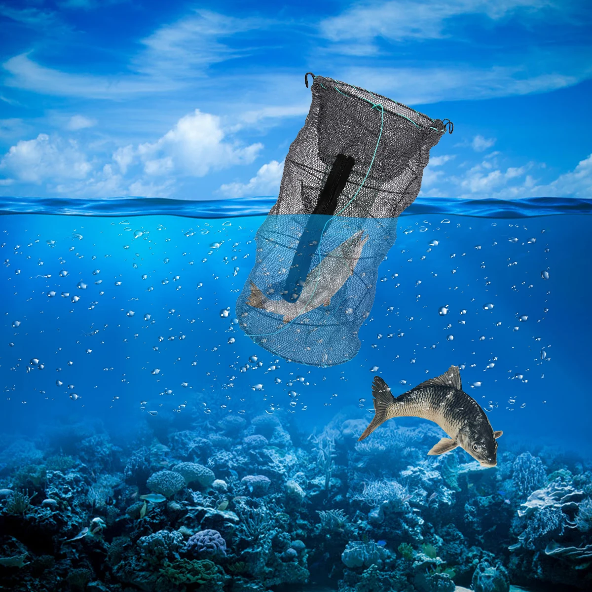 

fishing net foldable fishing net fishing accessories fishing tools