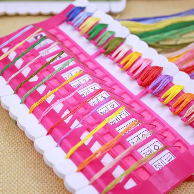 Cross Stitch Line Embroidery Floss Organizer Tool Dedicated 30 Needles Pins Wire Holder Tools Cable Arranging Device Durable