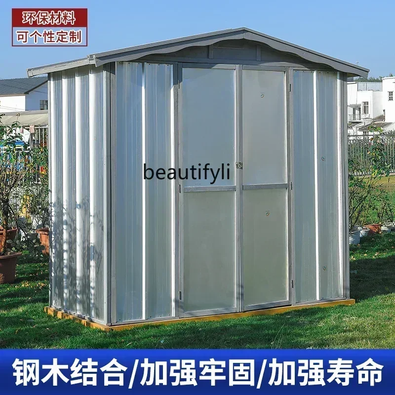 TTT New arrive Outdoor tool room courtyard garden utility room storage room mobile activity wooden utility house