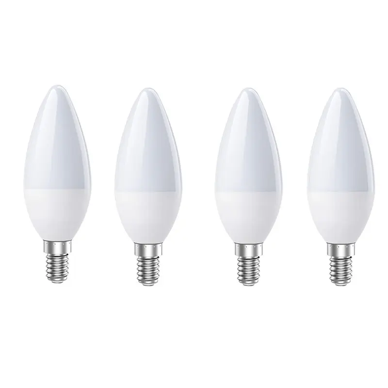 

BTLIFE-C37 E14 Led Candle Bulb Lamp 4Pcs AC 220V 5W Warm Light 3000K For Home Decoration