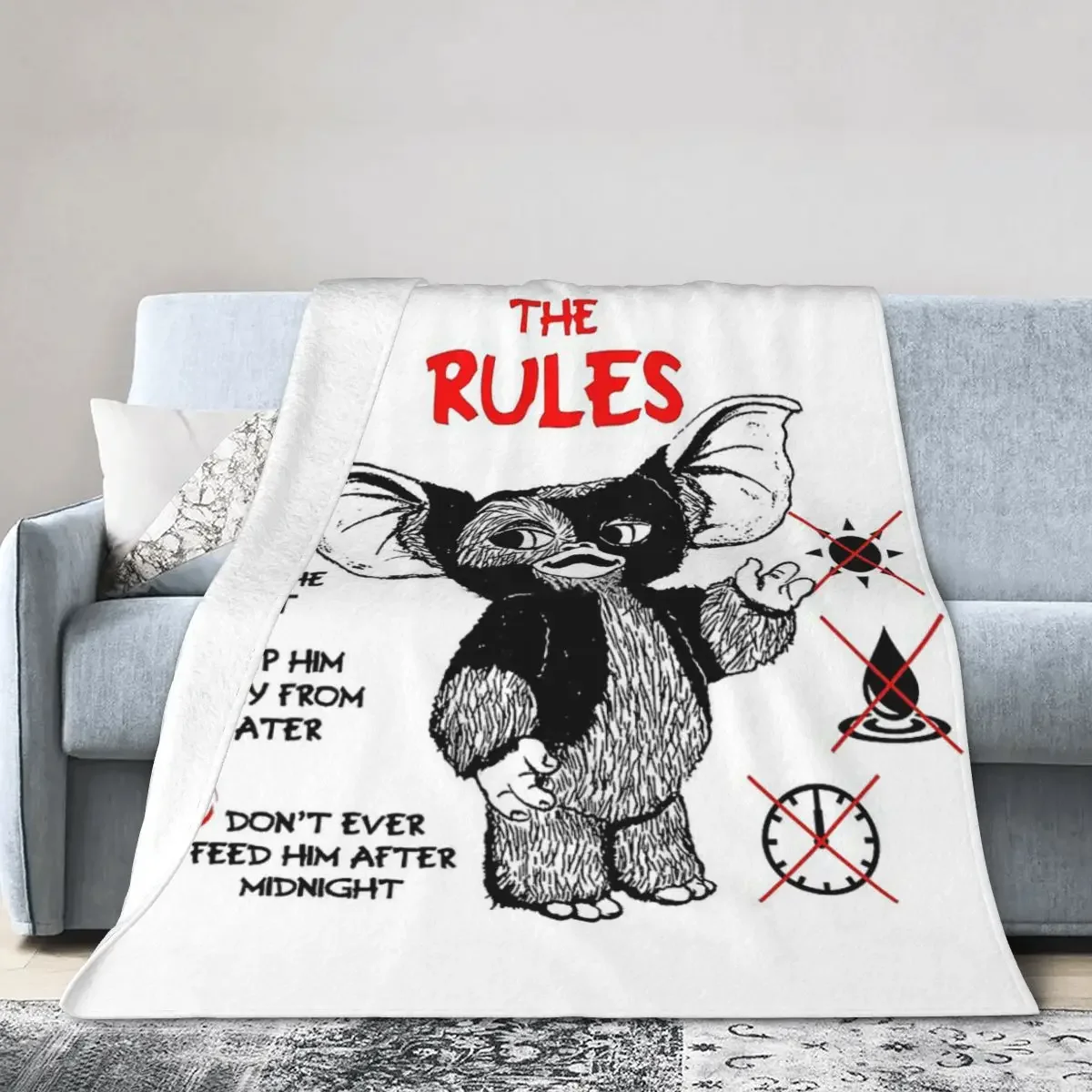 Gremlins Blanket Soft Warm Flannel Throw Blanket Bedding for Bed Living room Picnic Travel Home Couch