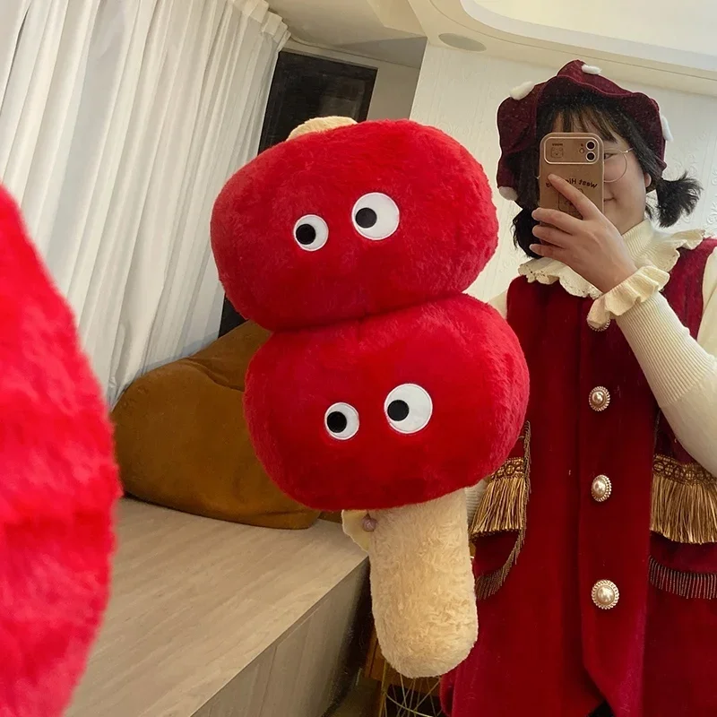 New Creative Cute Cartoon Sugared Gourd Plush Toys Soft Fluffy Chubby Chinese Dessert Toys Funny Toys For Children Home Decor